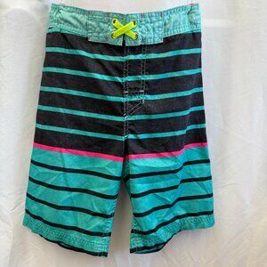 Cat & Jack Boys Striped Swim Trunks Size 8/10